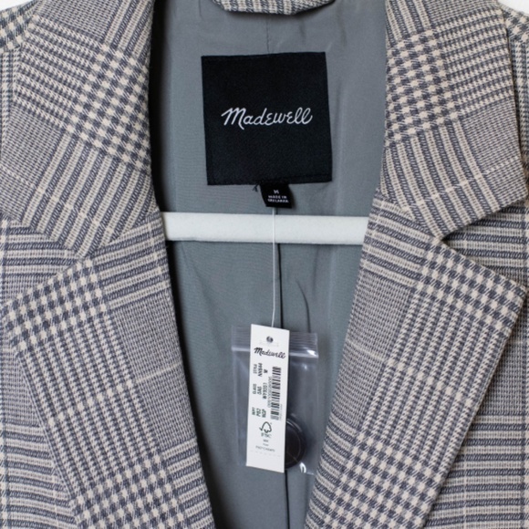 NWT Madewell The Dorset Blazer in Galloway Plaid - Picture 4 of 7